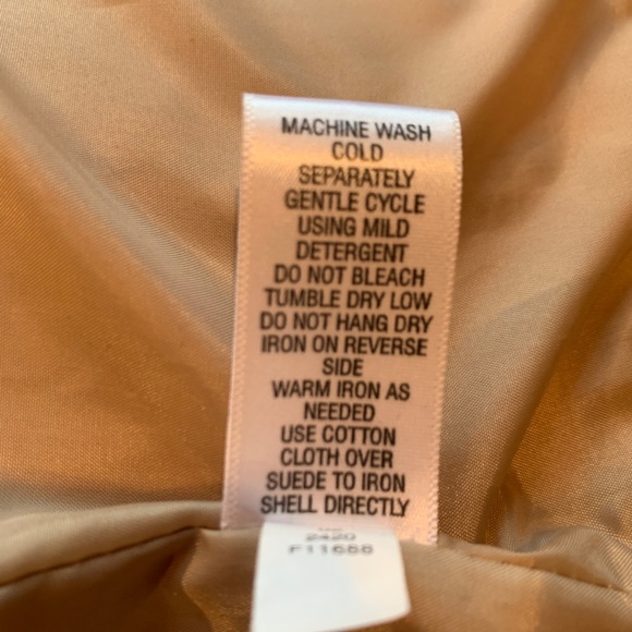 Cheroke Suede jacket, size small, light tan - Picture 5 of 9